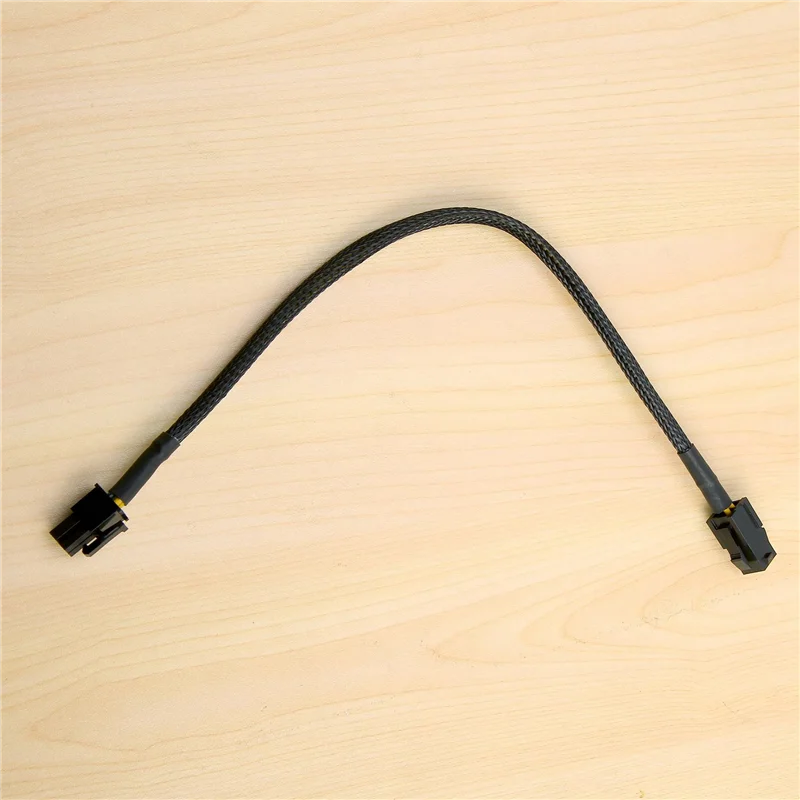 Cable de extensión de alimentación de CPU ATX 4 pines P4 macho a ATX P4 hembra negro