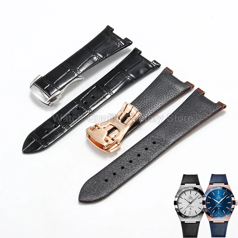 For Omega Constellation CoAxial Master Chronometer Leather Watchband High End Distinguished Look Luxury Wearing Elegant Luxury