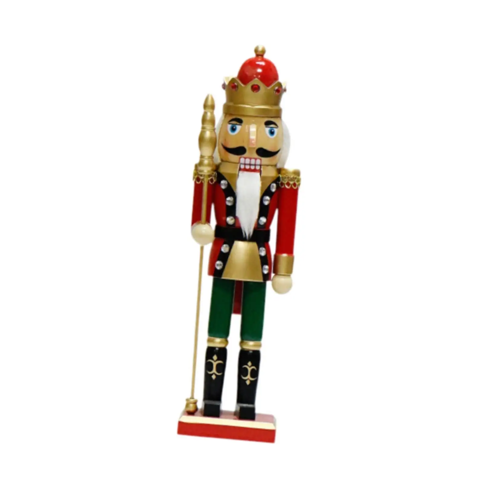 

Christmas Nutcracker Figurine Wooden Nutcracker Traditional Freestanding 36cm