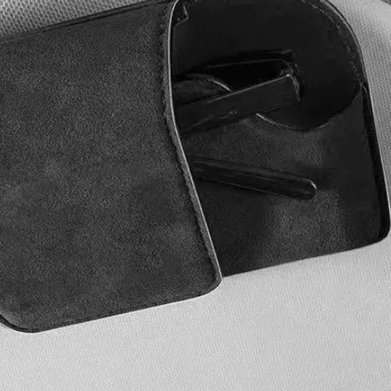 Car Glasses Case Auto Sun Visor Premium Suede Glasses Holder Wear-Resistant Sunglasses Protective Box Universal Cars Accessorie