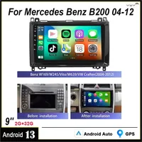 9in Android 13 Car Stereo Radio GPS Navigation 2+32G for B200 2004-2012 with Wireless CarPlay Android Auto + AHD Backup Camera