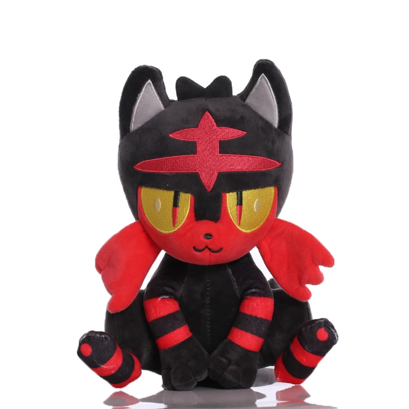 22cm Newest Pokemon Litten Plush Toy Doll Cute Litten Plush Soft Stuffed Animals Toys Gifts for Children Kids