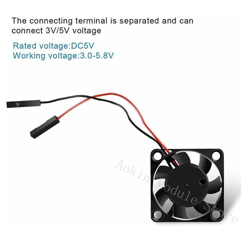 3007 Mini ventola muslimdc 5V 3cm 30mm Brushless piccola ventola di raffreddamento per Raspberry Pi 4 Pi 3 B + Pi 3 B Pi 2 Pi B +
