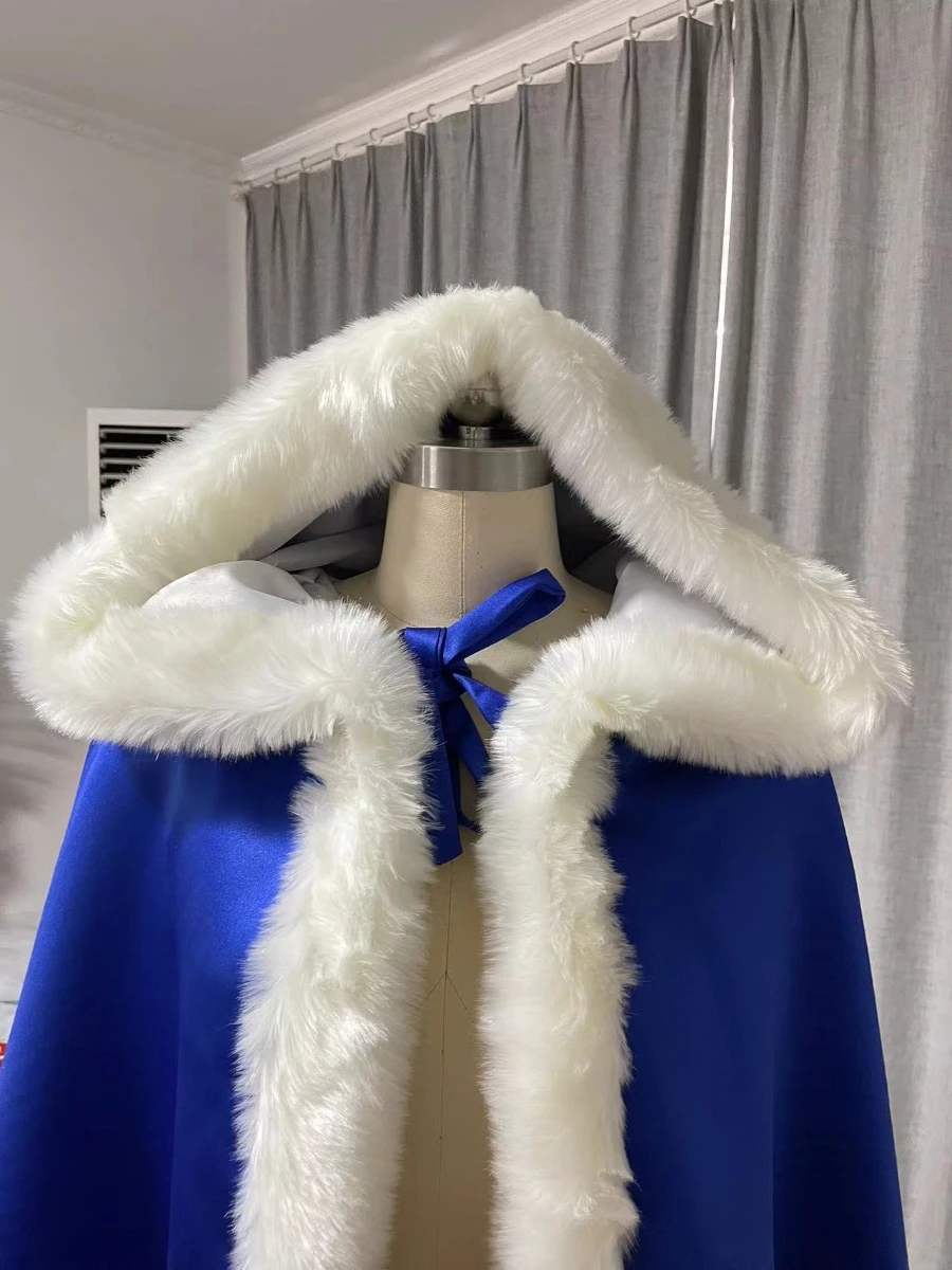 Faux fur cloak Christmas clothing Wedding accessories Bridal cloak Halloween Dressing Role-playing cloak