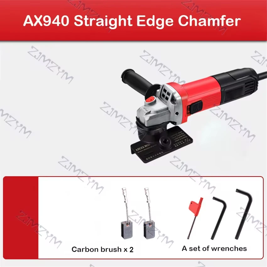 AX940มือถือไฟฟ้าเครื่องแผ่น BEVEL เครื่อง Straight Edge เครื่อง220V 950W 11000Rpm c1 ~ 3.5มม.