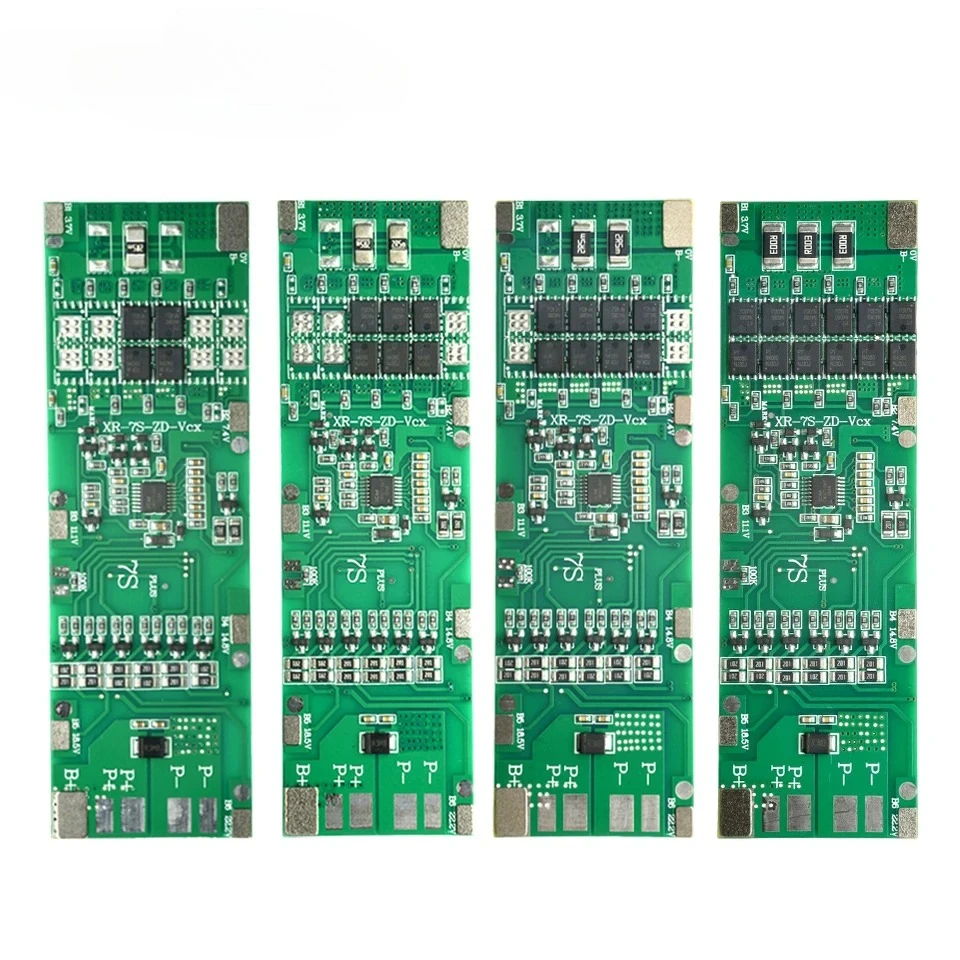 7S 10A/15A/20A/30A 24V BMS Li-ion 18650 Battery Charge Board With Balance Function Short Circuit / Temperature Protection