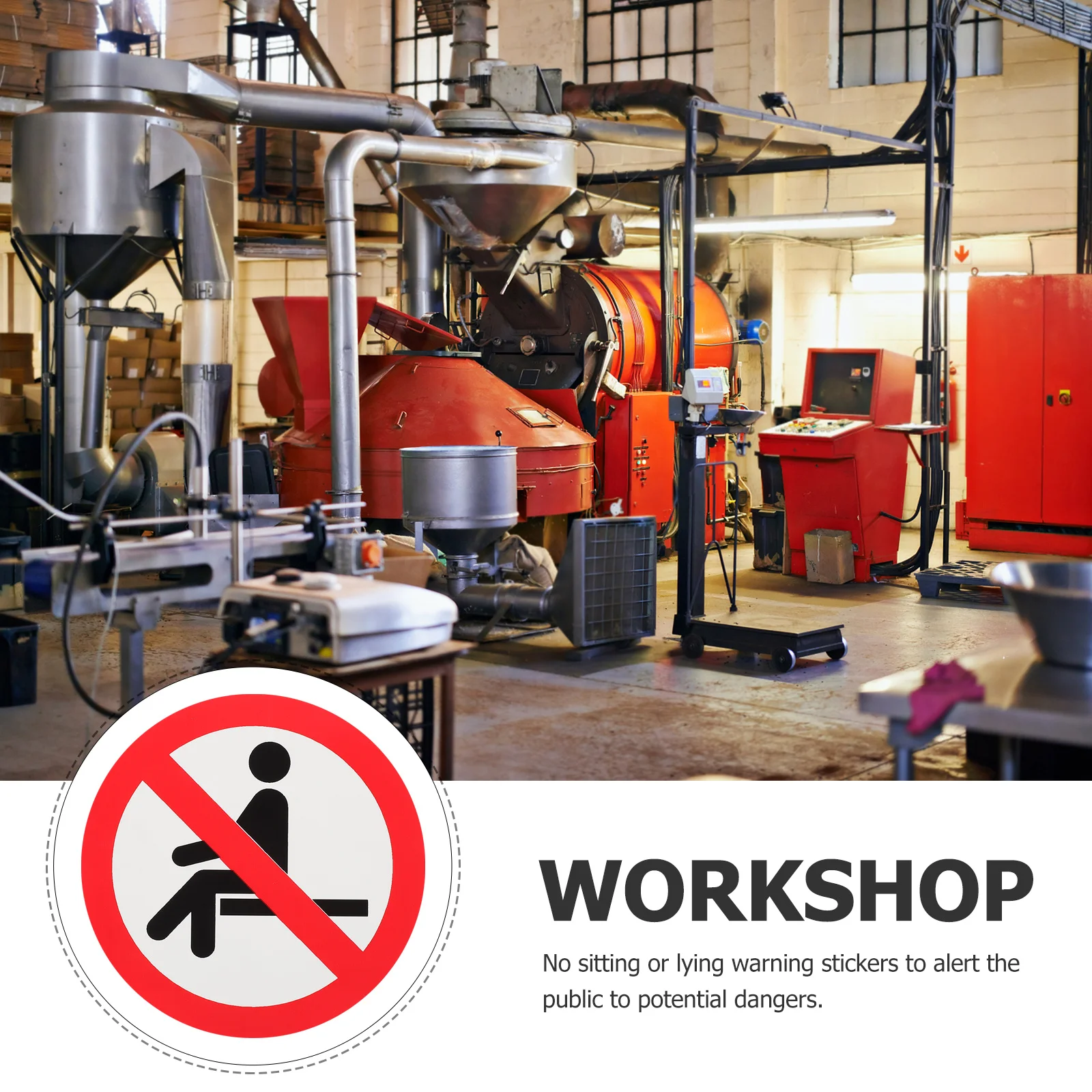 

3 шт., предупреждающие наклейки о безопасности, наклейка с надписью, оповещение о об опасности, для промышленных зон, устойчивая к атмосферным воздействиям