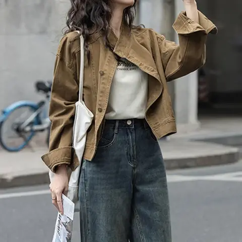 8 best sales महिलाओं की डेनिम जैकेट - №3