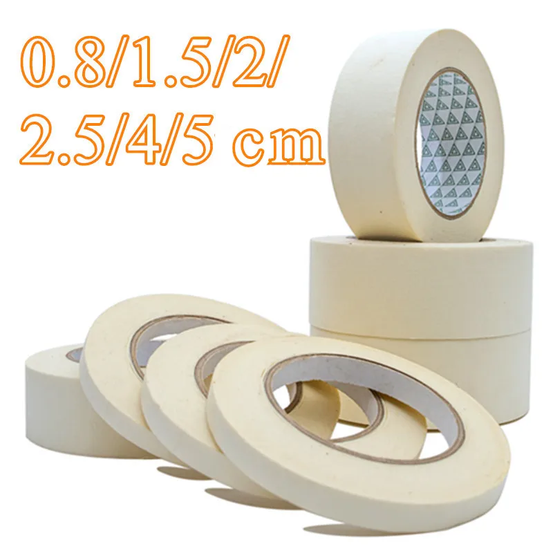 50M Single Side Adhesive Tape DIY Masking Tape for Car Spraying scrapbooking Oil Painting Sketch Drawing Decoration Fixed Glue