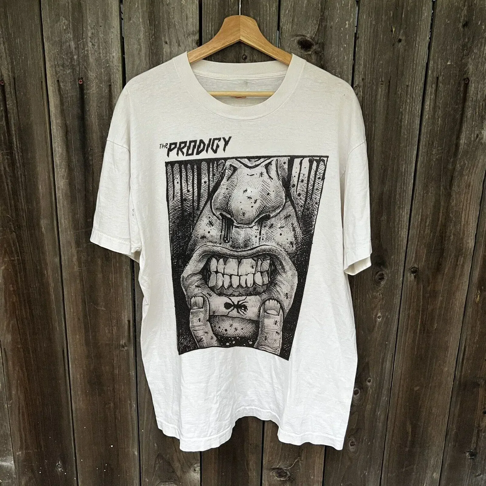 T-shirt en coton The Prodigy Band Rock Music, toutes tailles S 5XL PR348, graphique vintage lavé, élégant, légèrement streetwear, doux
