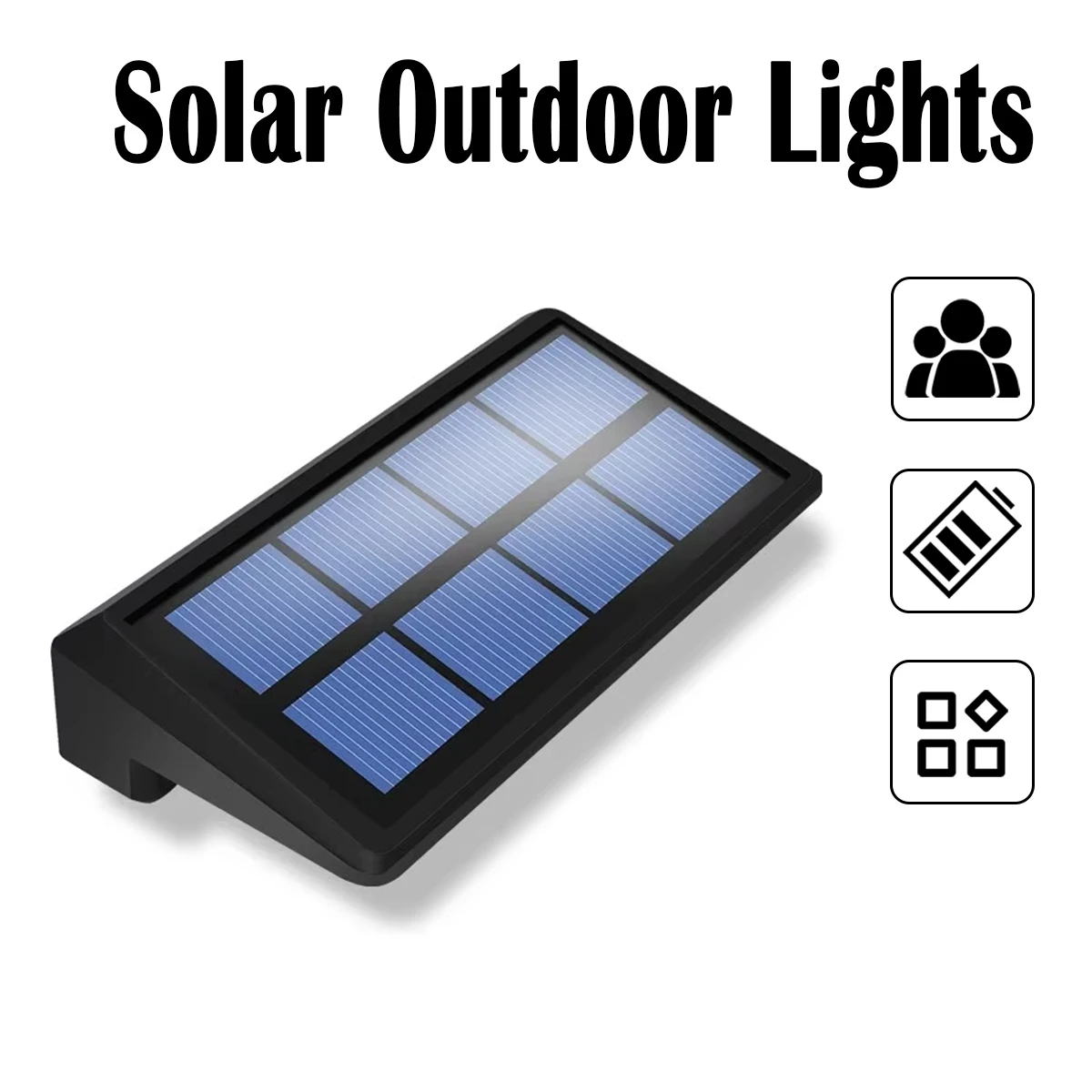 

Solar Fence Lights Outdoor Waterproof Rgb Wall Lamp Washer External Lighting Exterior Motion-sensor Light Led Street Black-shell