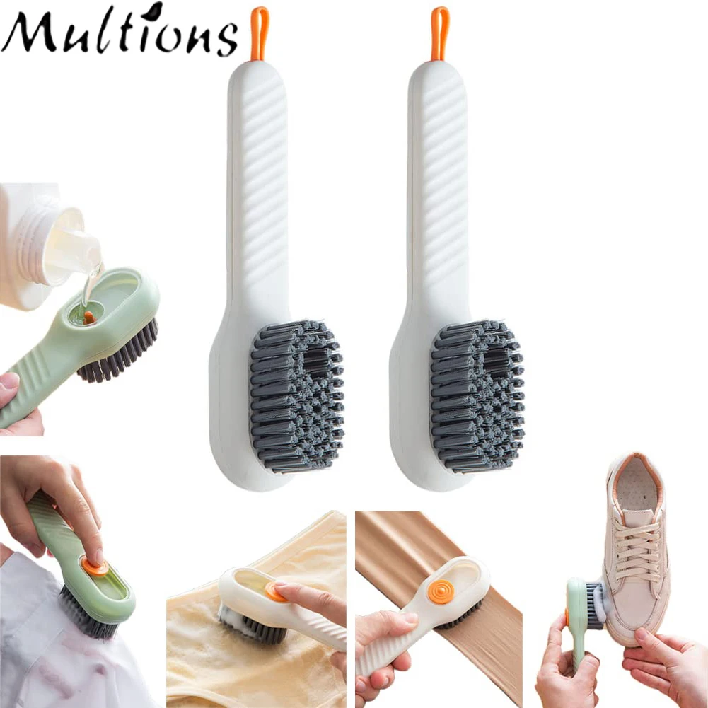 

1Pcs Multifunctional Shoes Brush Automatic Liquid Adding Laundry Brushes Washing Clothes Soft Bristles Brush Home Cleaning Tools