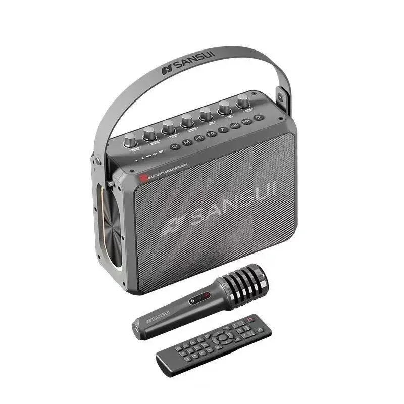 Shanshui T98 Беспроводная связь Bluetooth 5.3 Высококачественная мощность 150 Вт Открытый портативный караоке Высококачественный динамик с микрофонами