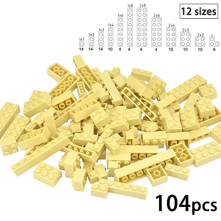 DIY Bausteine Ziegel 2x2 Punkte dicke Figuren Größe 2*2 Punkte kompatibel mit 3003 pädagogischen kreativen Spielzeug für Kinder