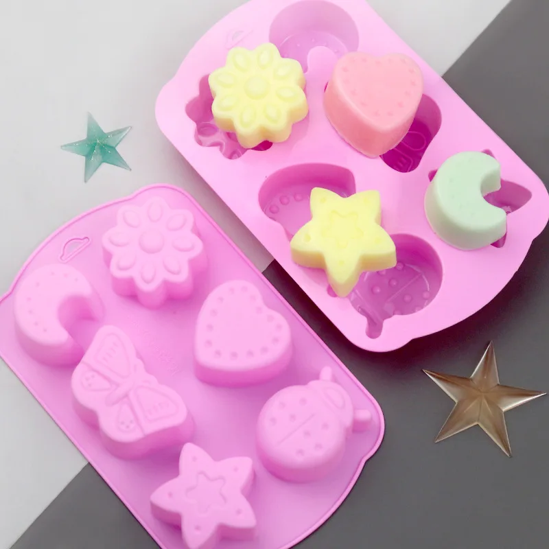 Insect mold series Butterfly Bee Beetle Silicone Cake Molds Silicone Jelly Pudding Chocolate Mold Handmade Soap Mould