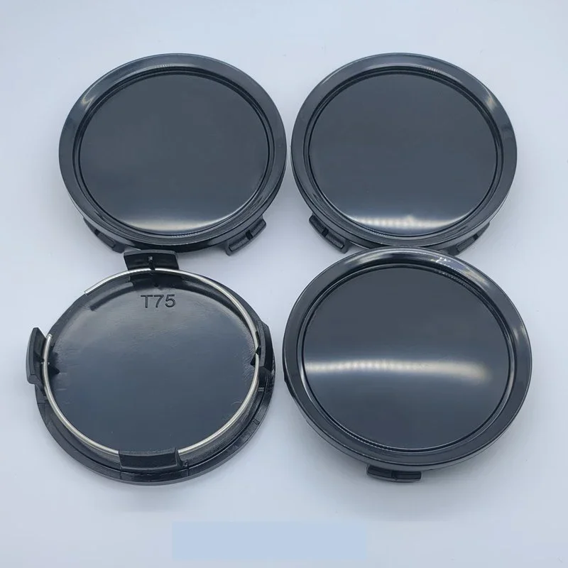 4pcs/lot Blank No Logo 74mm Wheel Cap For Mercedes-Benz Wheel Center Caps Hub Caps Fit 65mm Emblem Sticker Black Silver