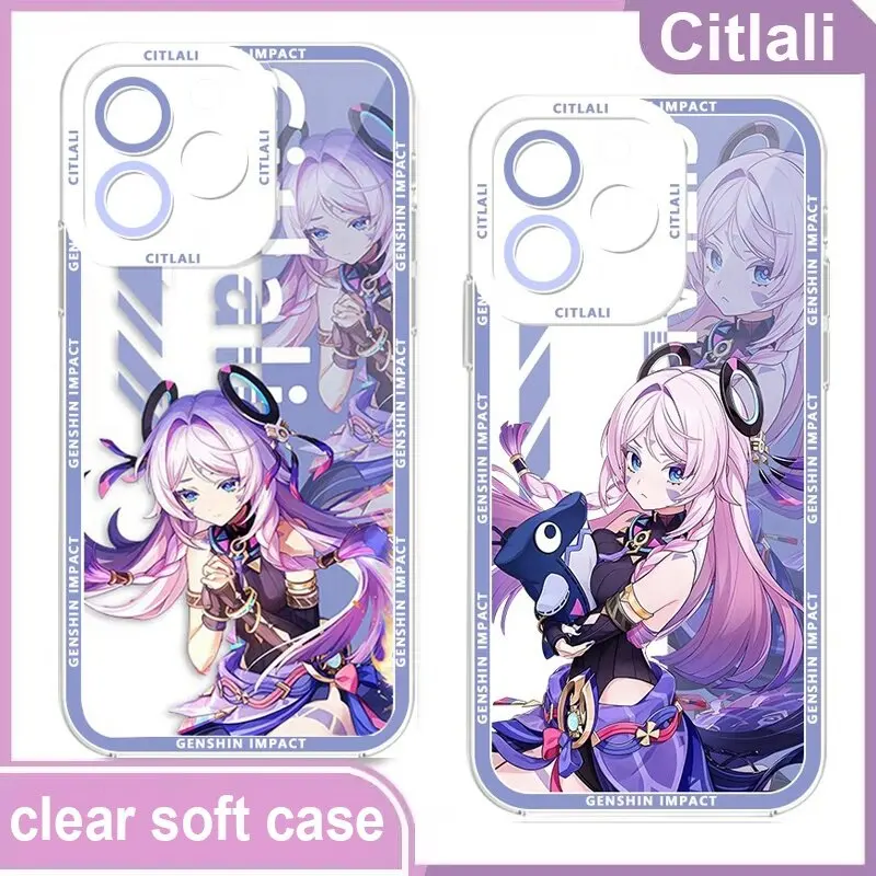 Genshin Impact Citlali Phone Case For Xiaomi POCO X6 X3 X4 F5 X5 Pro NFC M3 M4 F4 X3GT X4GT 11 Lite 11T Pro Clear Cover view 4