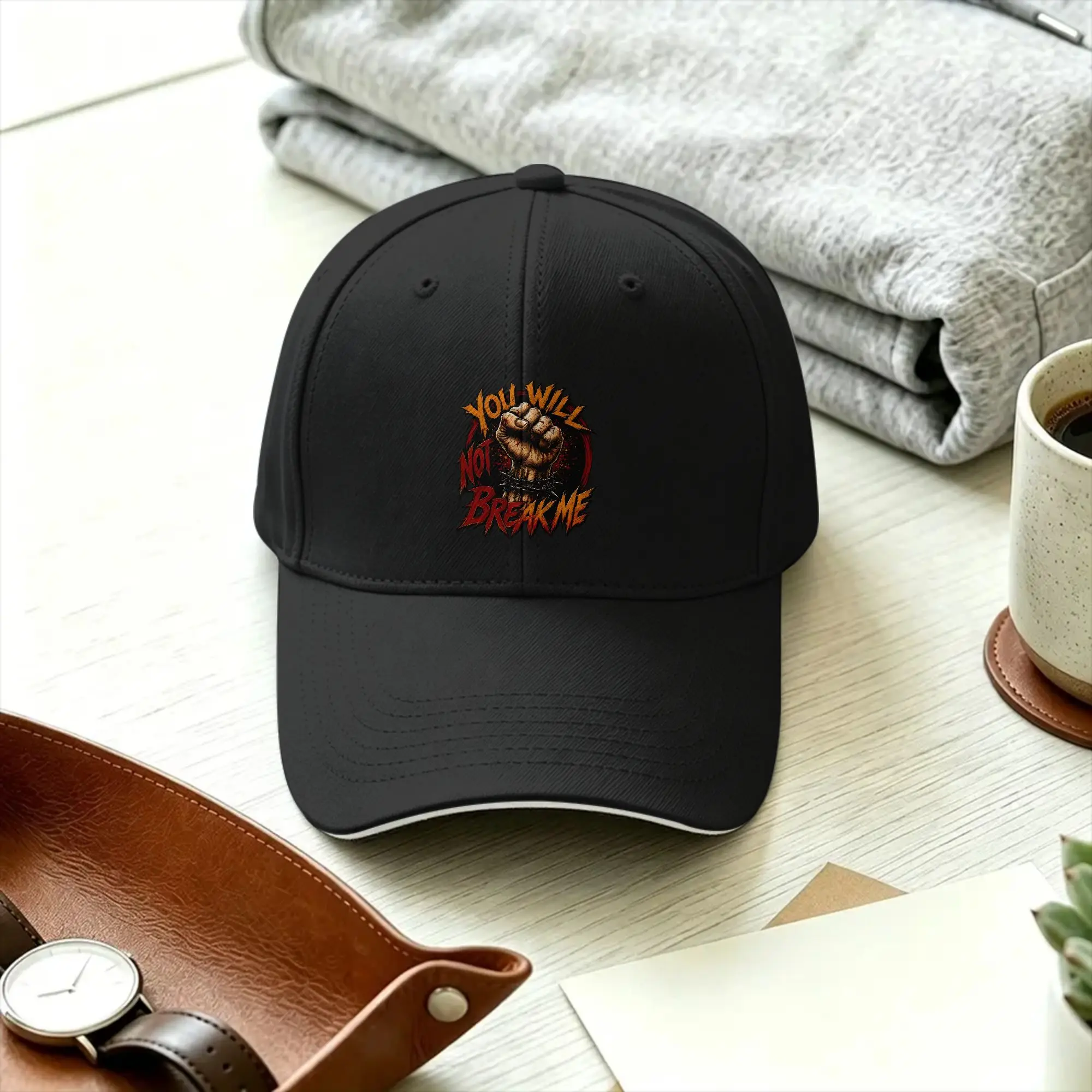You Will Not Break Me Baseball Cap Dungeon Crawler Carl  Women Men Print Hats Summer y2k Retro Outdoor Sun Visor Baseball Caps
