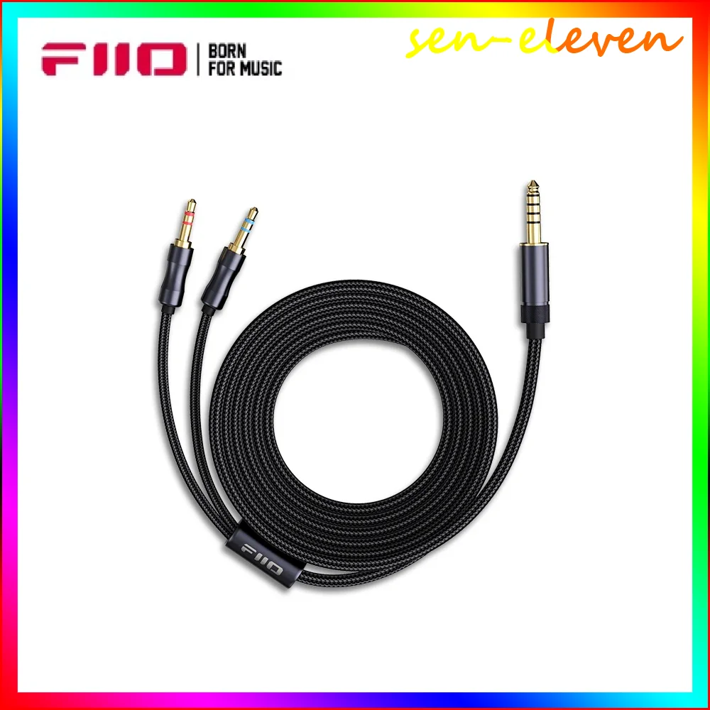 FiiO LL-4.4A صوت عالي الجودة مزدوج 3.5 ملم إلى 4.4 ملم كابل سماعة رأس متوازن 1.5 متر قابل للتخصيص