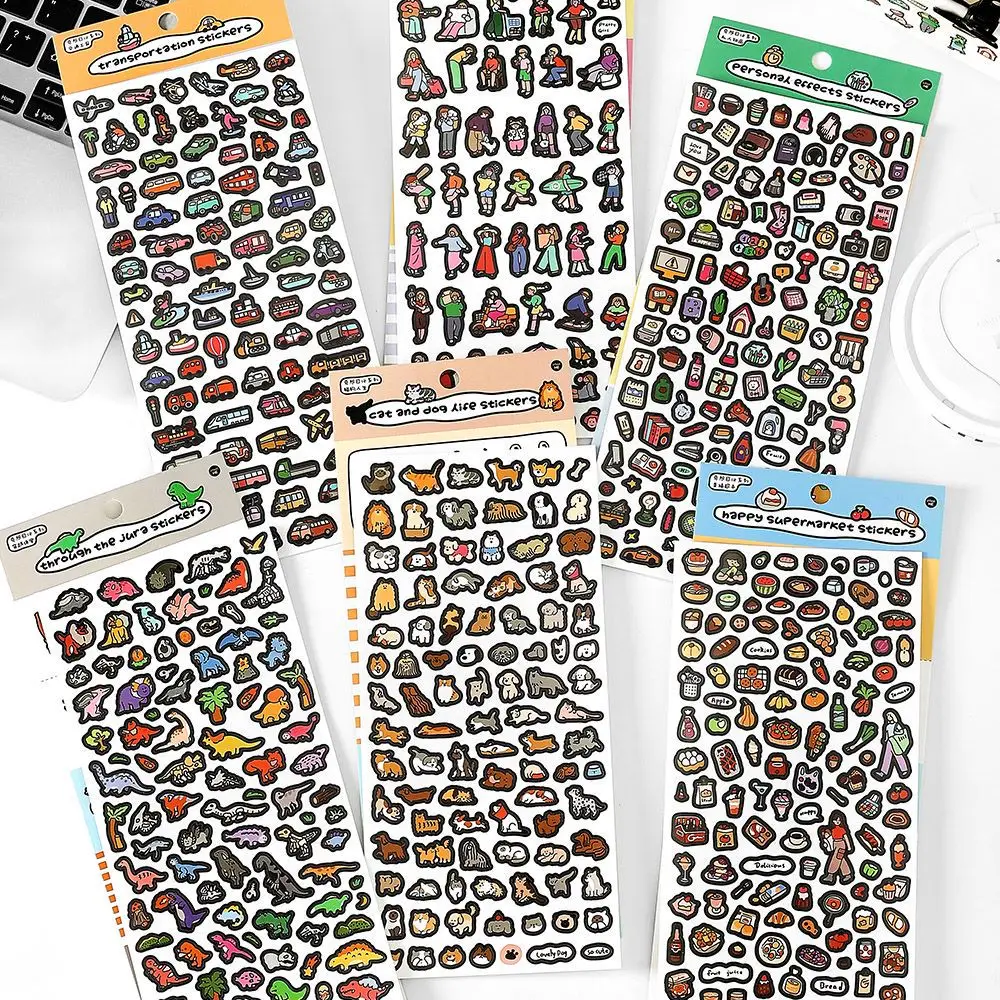 Super Cute Animals Stickers for DIY Albums Diary Decoration Cartoon Scrapbooking Kawaii School Office Stationery Sticker