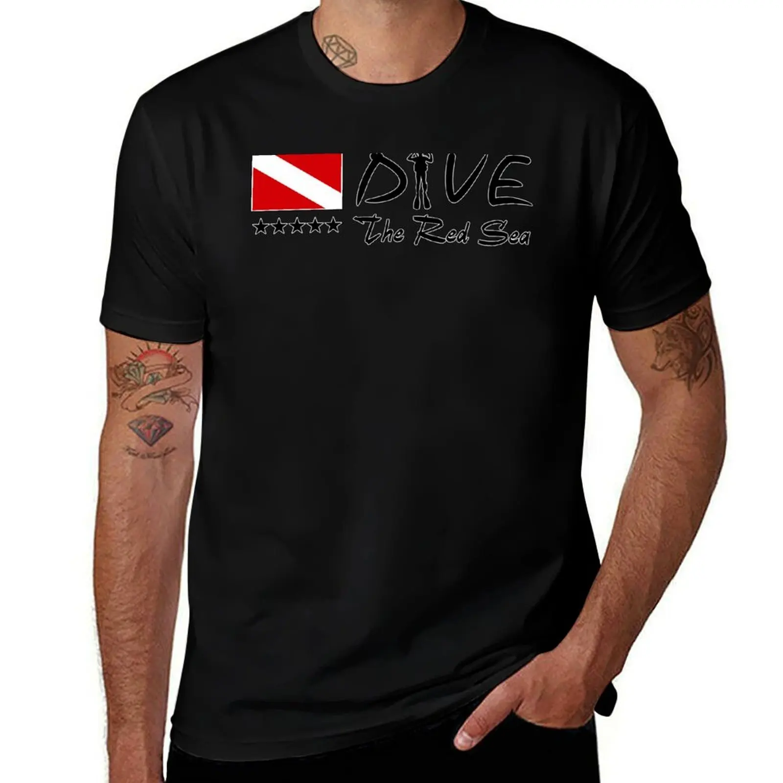 

Dive Red Sea - Scuba Diver Down Flag - Diving in Egypt T-Shirt Louboutins Personalized t-shirt customs shirts men graphic