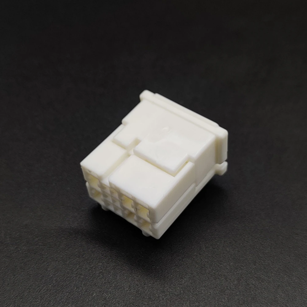 6098-6162 12 Pin Automotive Connector Female HE Series Hybrid 0.64mm 2.3mm Unsealed PBT Natural Fit for Car ECU BCM Wiring