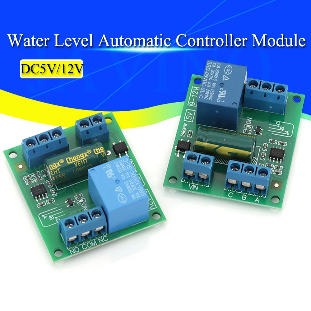 NE555 5V/12V automatyczny kontroler poziomu wody przełącznik czujnika cieczy zawór elektromagnetyczny pompa silnika automatyczne sterowanie tablica przekaźnikowa