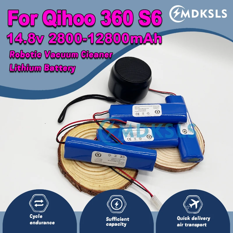 MDKSLS Новый 14,8 В 2800 мАч-12800 мАч 100% оригинальный аккумулятор, используемый для робота-пылесоса Qihoo 360 S6 из компонентов MDKSLS Новый 14,8 В 2800 мАч-12800 мАч 100% оригинальный аккумулятор, используемый для робота-пылесоса Qihoo 360 S6 из компонентов