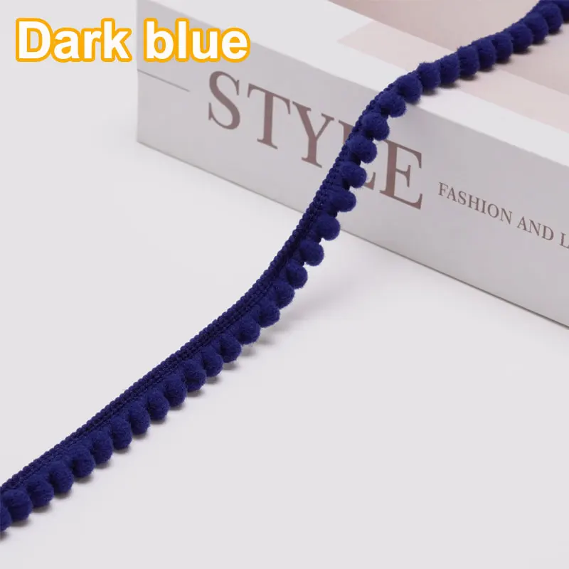 5/10Meter Mini Pom Pom Trim Bal Fringe Lint Kant Trim DIY Naaien Fringe Pompoms Kant voor Kussen gordijnen Home Decor 35 Kleuren
