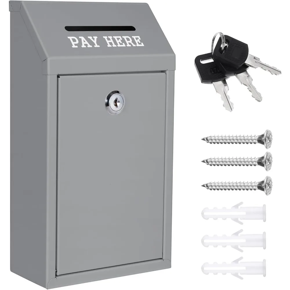 

Коллекция коробки для пожертвований, сейф для предложений с замком, настенный почтовый ящик, чехол для доставки, чехол для ключей