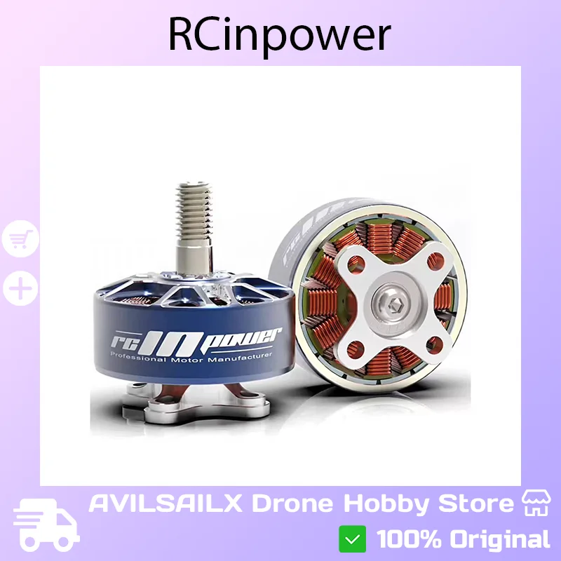 RCinpower GTS V4 2207UL Brushless Motor 2100KV/2180KV 5 Inch FPV Racing Drone Motor High Speed RC Drone Parts