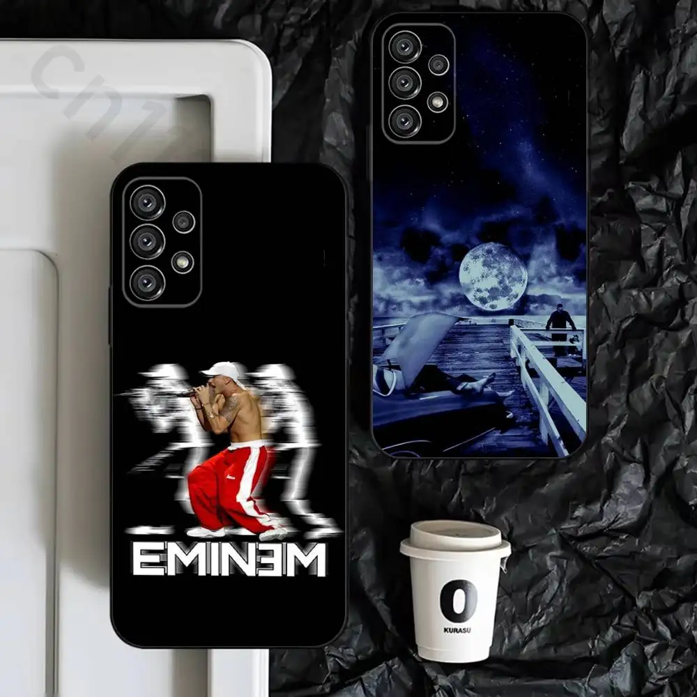 Super RAP E-Emin-emES Phone Case for Samsung Galaxy S25 S24 S23 S22 S21 S20 Ultra Plus Cool Frosted Soft Cover Funda