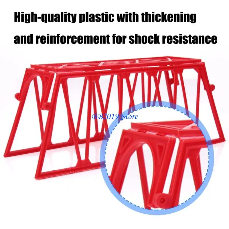 Q0KB Elektrische spoorbrug voor kinderen, creatief spoorgebouw STEM-leren