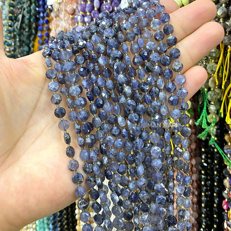 Großhandel Rondelle Facettierte Tigerauge Kristall Rubin 6mm Natursteinperlen für Schmuckherstellung DIY Armbänder Anhänger Zubehör – Detail 2