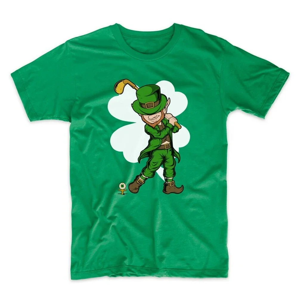 Golf Leprechaun Day T-Shirt Men Women Oversized