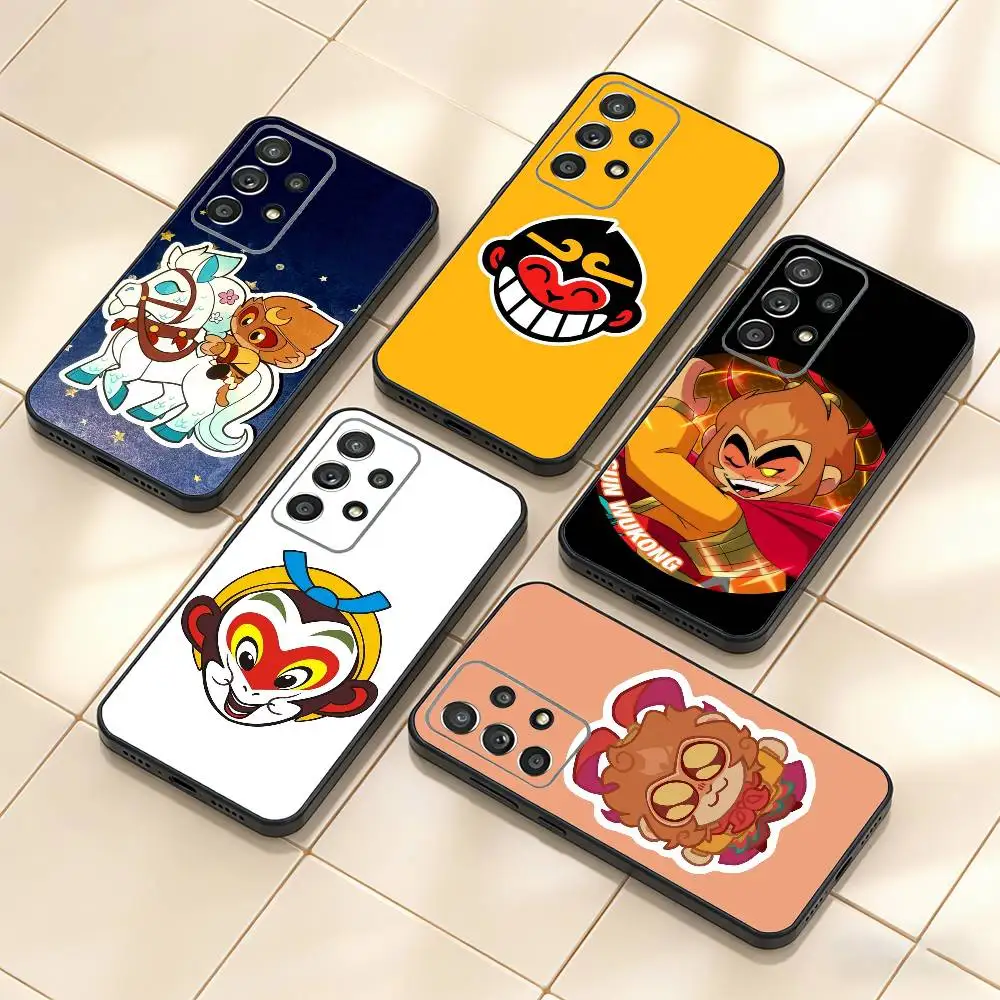 Anime Sun logo Wukong   Phone Case For Samsung S25,S24,S21,S22,S23,S30,Ultra,S20,Plus,Fe,Note,10,9,5G Black Cover