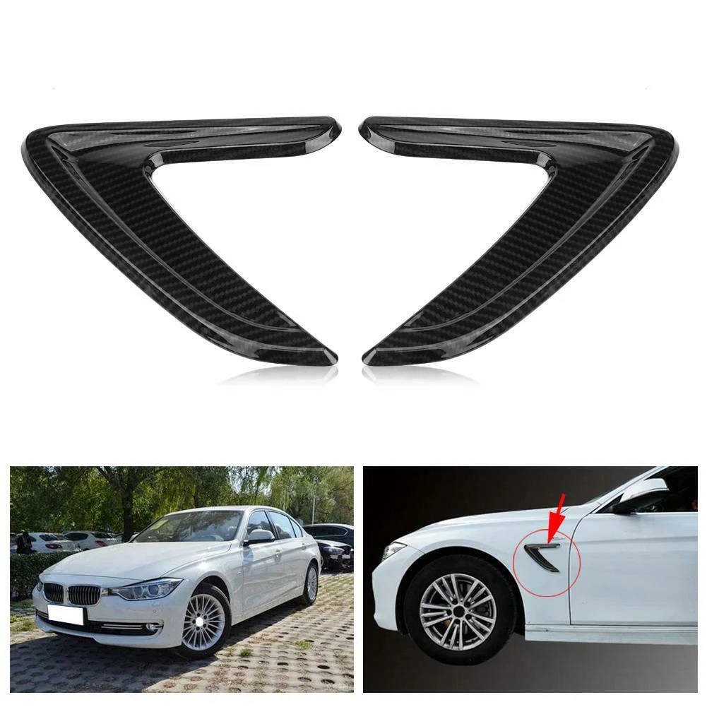 Car Side Air Vent Outlet Trim Carbon Pattern Cover For BMW 3 Series F30 2013 2014 2015 2016 2017 2018 ABS Plastic