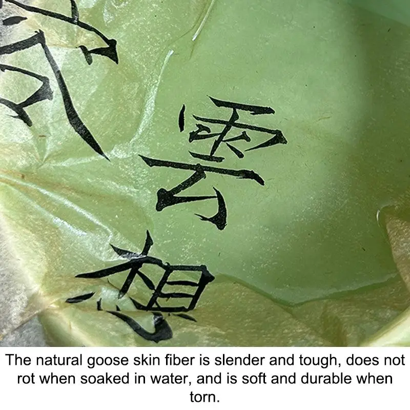 New White Translucent Cicada Wing Paper Extra Thin Ancient Style Mica Ripe Xuan Paper Long Roll Calligraphy Practice