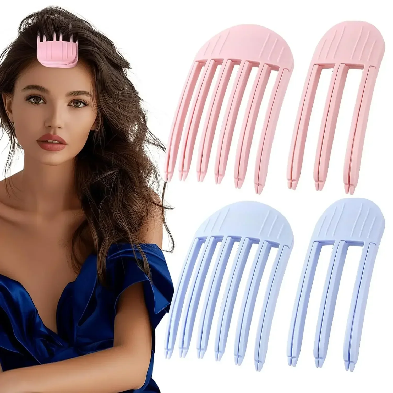 Flauschige Haarnadeln zum Locken der Ponyfrisur, Haarwurzel-Volumen-Clips, Haarclips für Frauen, Locken-Fixierclips, modische Volumen-Haarwickler. – Detail 4