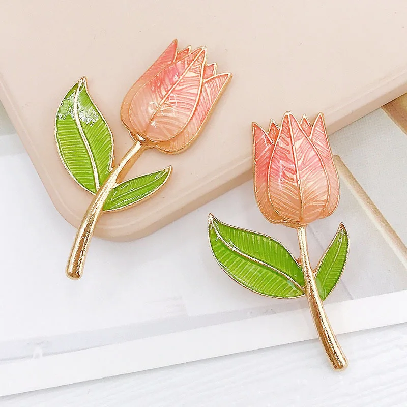 DIY Tulip Element Creative Phone Case Diy Accessories, Gifts For Birthdays And Valentine\'s Day Mobile Phone Case Decoration
