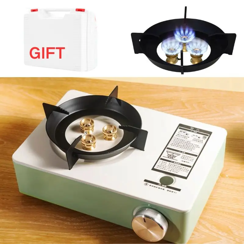 Outdoor Portable Card Stove Gas Stove Stainless Steel 3.5KW Camping Equipment Mini Cooker Cooktop Gas Stove