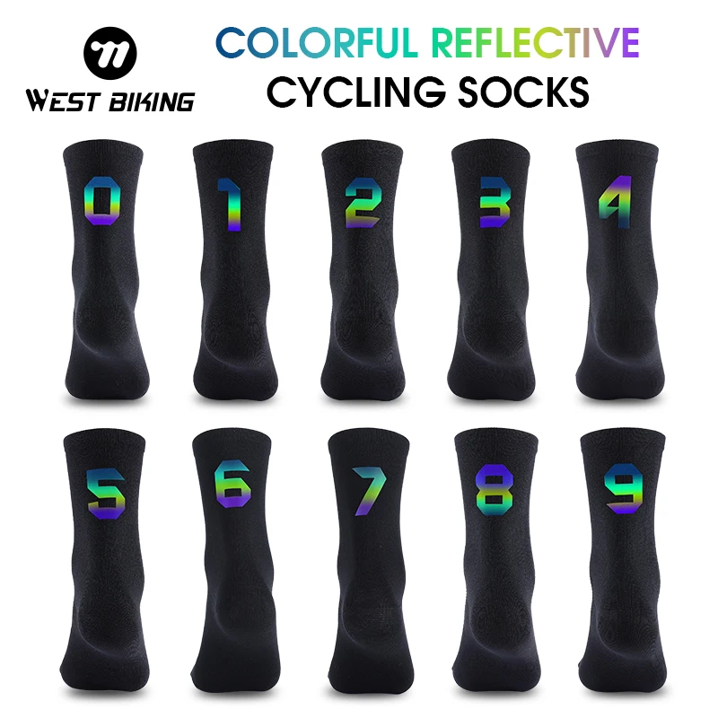 

WEST BIKING Cycling Socks Professional Sports Socks Women Men Running Socks Basketball Footbal Racing Socks Calcetines Ciclismo