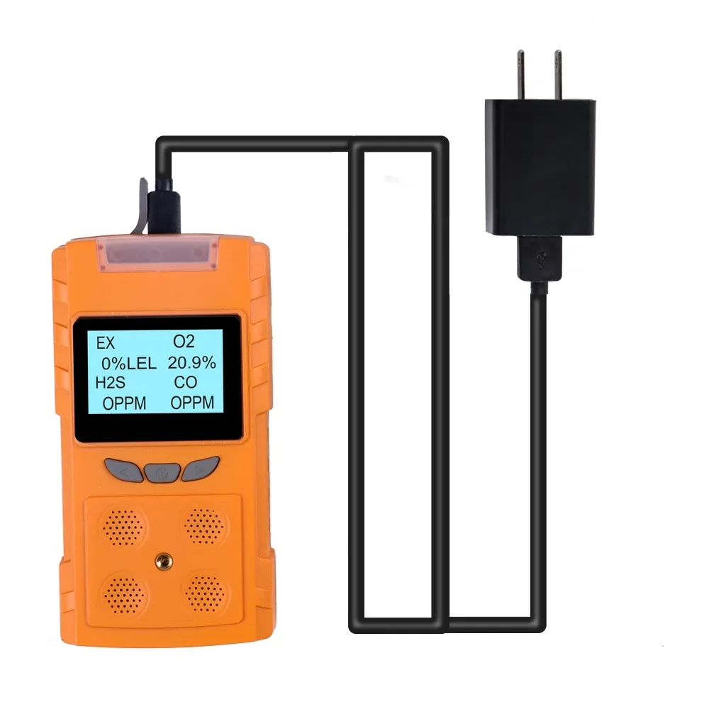 stable PLT850 four-in-one toxic and harmful gas combustible oxygen carbon monoxide hydrogen sulfide carbon dioxide detector