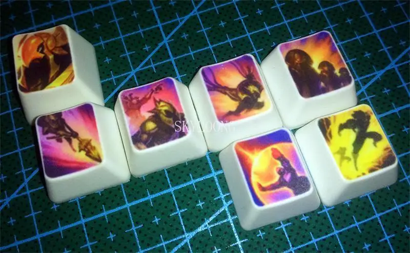 Nuovo Keycap 7 8 Pcs League of Legends (LOL) personalità PBT sublimazione per tastiera da gioco meccanica GK64 SK87 GK61 GH60 PC