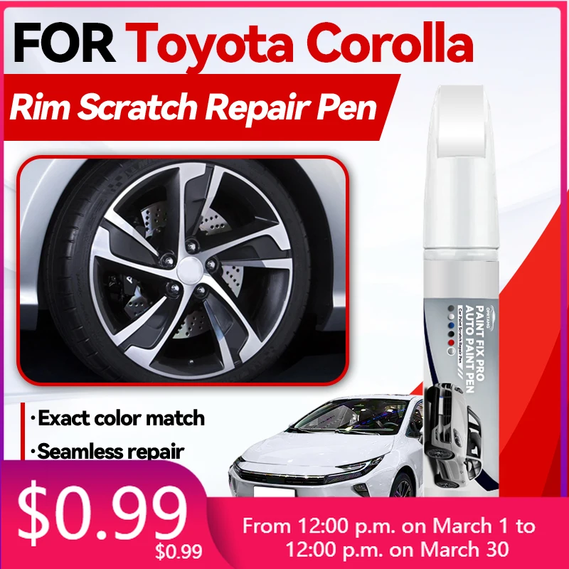Car Accessories For Toyota Corolla 1979-2025 E110 E120 E130 E160 E210 Paint Repair Pen Touch Up Scratch Remover DIY Au