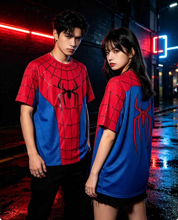 2026 New Superhero Spider-Man Compression Short-Sleeve Shirt – Unisex, Breathable Athletic Tee Cosplay Top Family Matching
