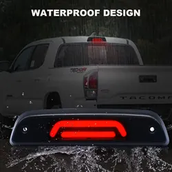 For Toyota Tacoma 1995-2017 Smoked LED 3rd Third Brake Light Reverse Cargo Light High Mount Pickup Taillight Rear Stop Lights