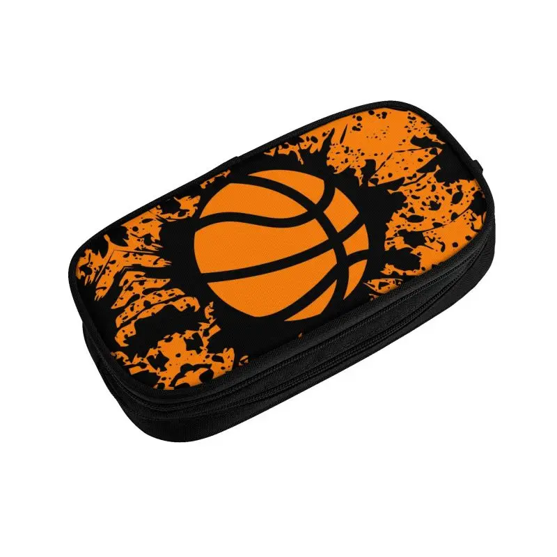 Basketball Splat School Pencil Cases Girl Boy Large Capacity Pencil Box Students Stationery