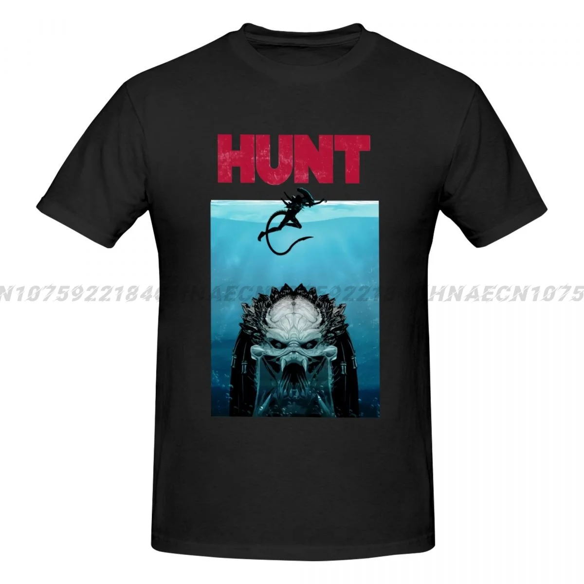 T Shirt Predator Hunt Print Casual Short Sleeve Tees Unisex Gothic T Shirts