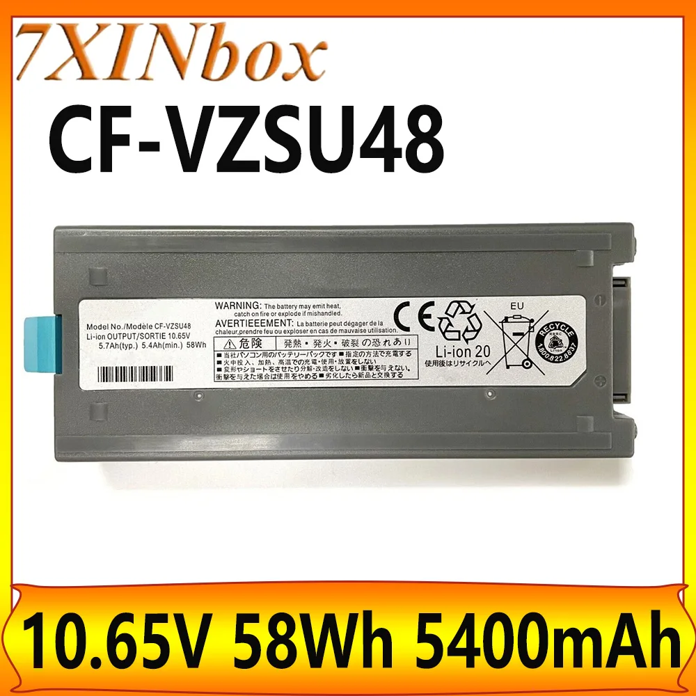 

7XINbox CF-VZSU48 10,65 В 58 Втч 5400 мАч Аккумулятор для ноутбука Panasonic Toughbook CF-19 CF19 CF-VZSU28 CF-VZSU48U CF-VZSU58U